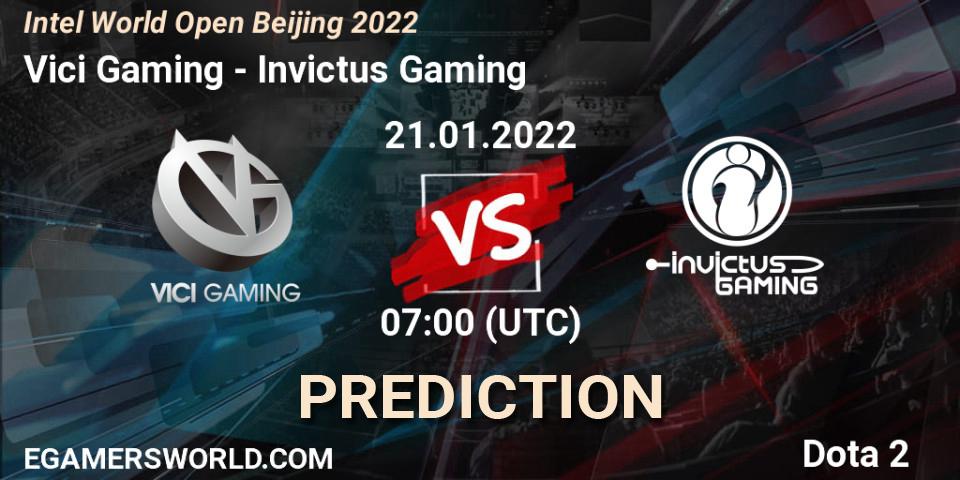 Vici Gaming vs Invictus Gaming: Match Prediction. 21.01.22, Dota 2, Intel World Open Beijing 2022