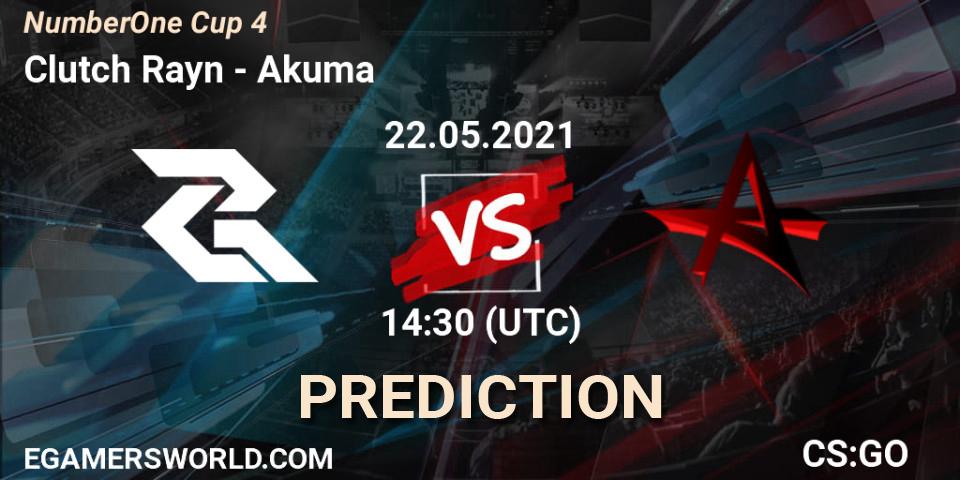 Clutch Rayn vs Akuma: Match Prediction. 22.05.2021 at 14:10, Counter-Strike (CS2), NumberOne Season 2: Legend Stage 2