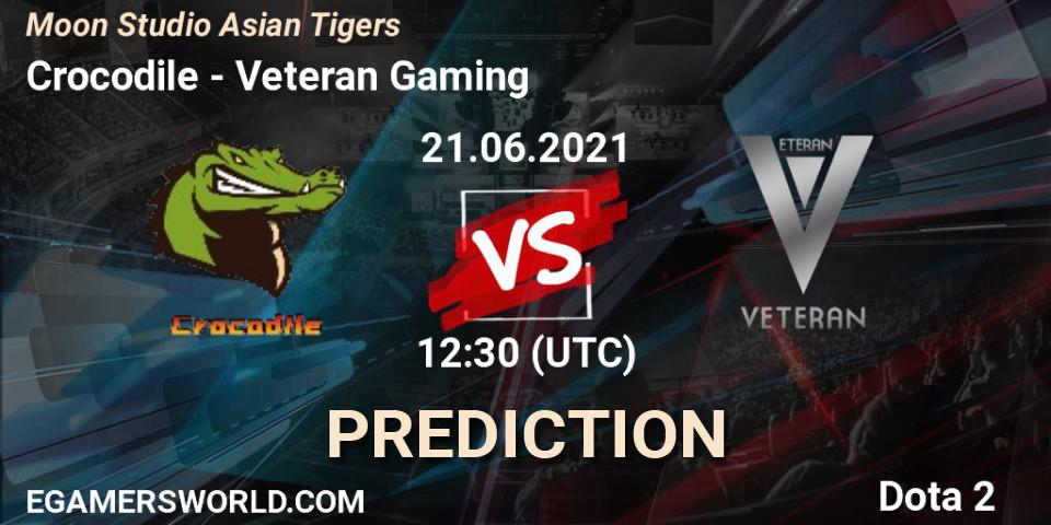 Crocodile vs Veteran Gaming: Match Prediction. 21.06.21, Dota 2, Moon Studio Asian Tigers