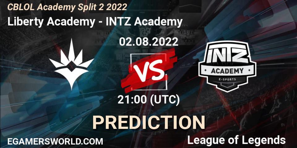 Liberty Academy vs INTZ Academy: Match Prediction. 02.08.22, LoL, CBLOL Academy Split 2 2022