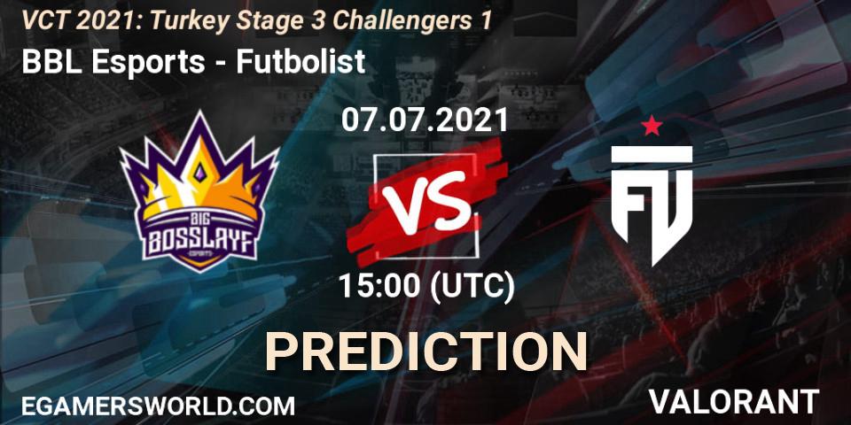 BBL Esports vs Futbolist: Match Prediction. 07.07.21, VALORANT, VCT 2021: Turkey Stage 3 Challengers 1