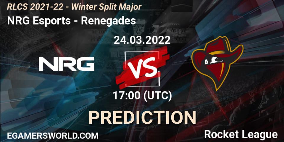 NRG Esports vs Renegades: Match Prediction. 24.03.22, Rocket League, RLCS 2021-22 - Winter Split Major