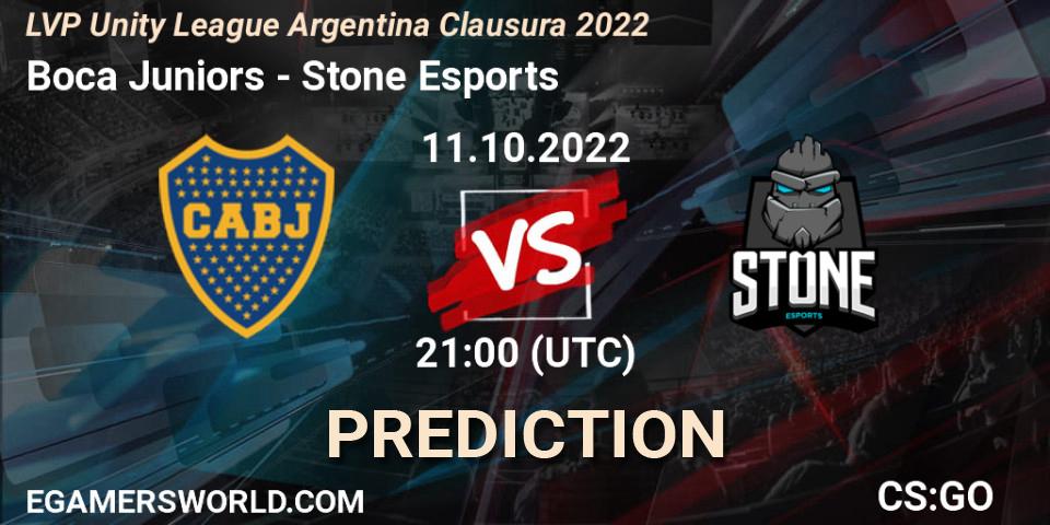 Boca Juniors vs Stone Esports: Match Prediction. 11.10.2022 at 21:00, Counter-Strike (CS2), LVP Unity League Argentina Clausura 2022