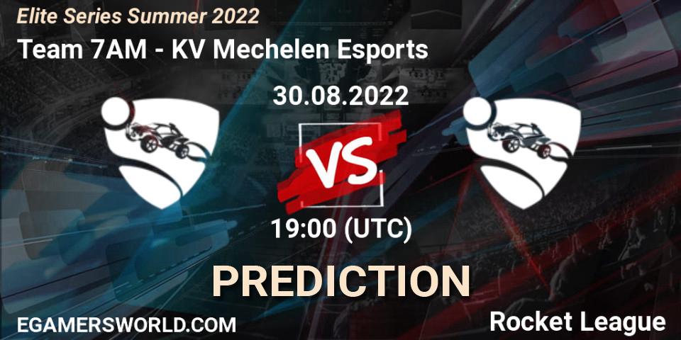 Team 7AM vs KV Mechelen Esports: Match Prediction. 30.08.2022 at 19:00, Rocket League, Elite Series Summer 2022
