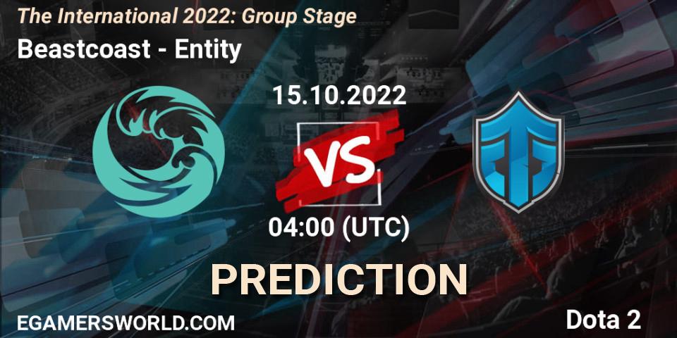 Beastcoast vs Entity: Match Prediction. 15.10.22, Dota 2, The International 2022: Group Stage