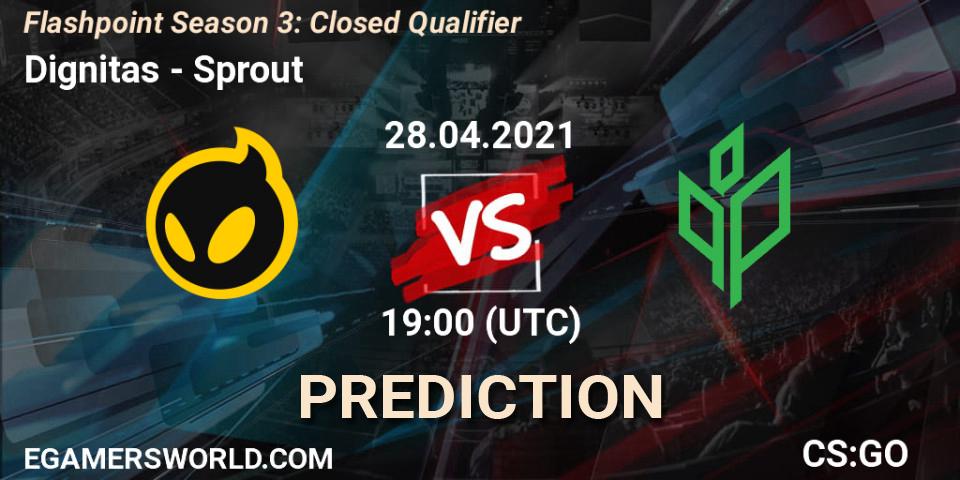 Dignitas vs Sprout: Match Prediction. 28.04.2021 at 19:00, Counter-Strike (CS2), Flashpoint Season 3: Closed Qualifier