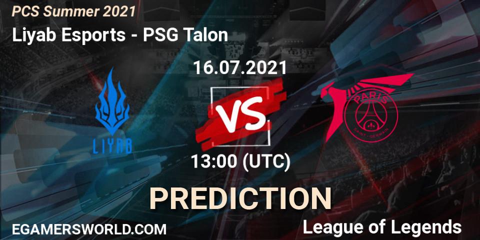 Liyab Esports vs PSG Talon: Match Prediction. 16.07.2021 at 13:00, LoL, PCS Summer 2021