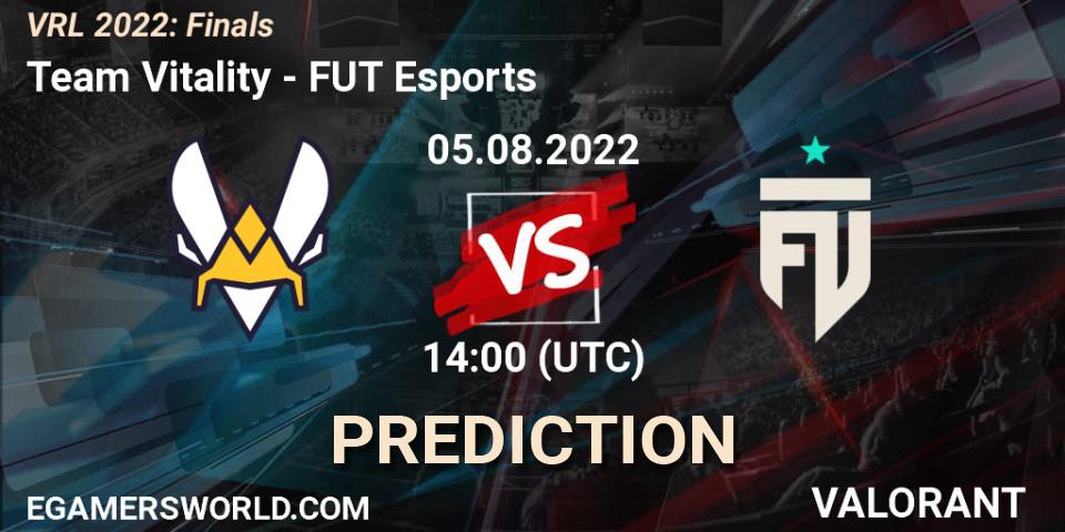 Team Vitality vs FUT Esports: Match Prediction. 05.08.22, VALORANT, VRL 2022: Finals