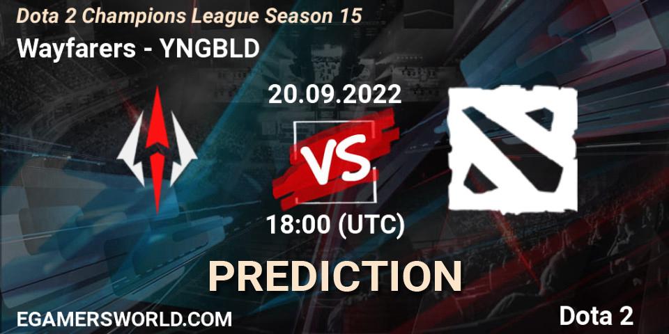 Wayfarers vs YNGBLD: Match Prediction. 20.09.2022 at 18:02, Dota 2, Dota 2 Champions League Season 15