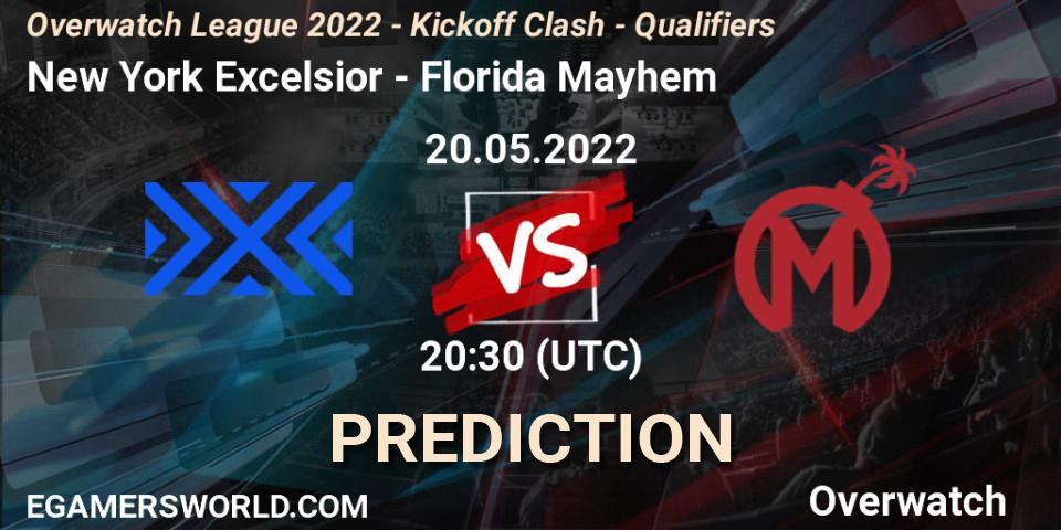 New York Excelsior vs Florida Mayhem: Match Prediction. 20.05.22, Overwatch, Overwatch League 2022 - Kickoff Clash - Qualifiers