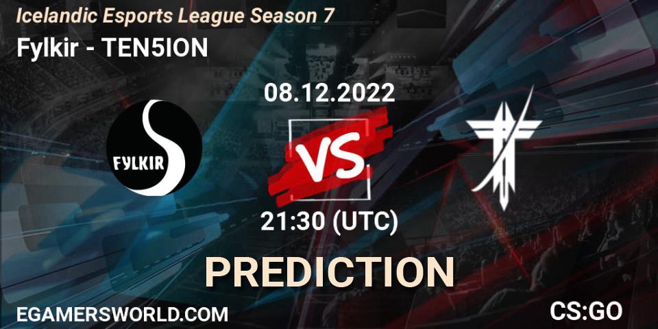 Fylkir vs TEN5ION: Match Prediction. 08.12.22, CS2 (CS:GO), Icelandic Esports League Season 7