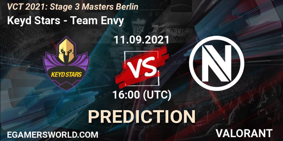 Keyd Stars vs Team Envy: Match Prediction. 11.09.2021 at 19:00, VALORANT, VCT 2021: Stage 3 Masters Berlin