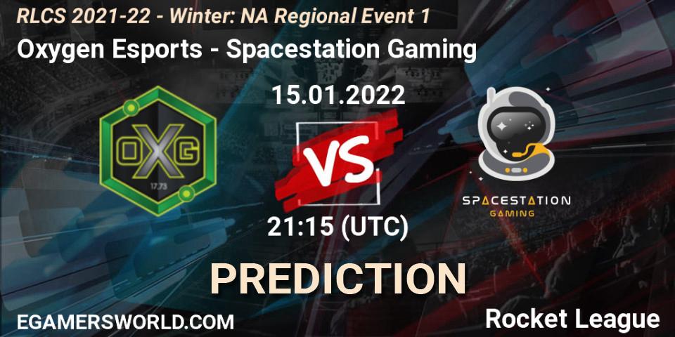 Oxygen Esports vs Spacestation Gaming: Match Prediction. 15.01.22, Rocket League, RLCS 2021-22 - Winter: NA Regional Event 1