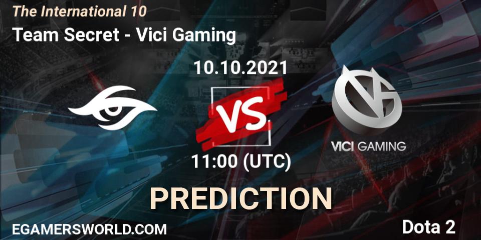 Team Secret vs Vici Gaming: Match Prediction. 10.10.21, Dota 2, The Internationa 2021
