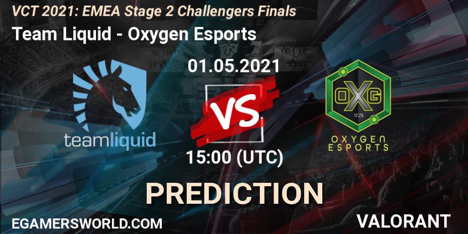 Team Liquid vs Oxygen Esports: Match Prediction. 01.05.2021 at 15:00, VALORANT, VCT 2021: EMEA Stage 2 Challengers Finals