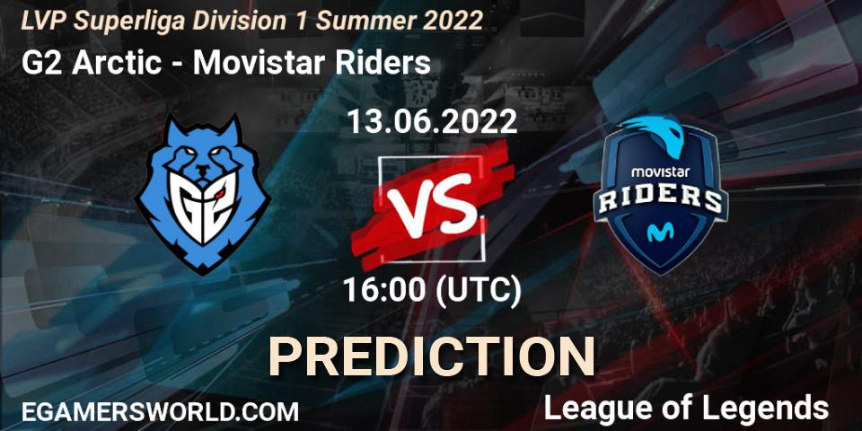 G2 Arctic vs Movistar Riders: Match Prediction. 13.06.2022 at 16:00, LoL, LVP Superliga Division 1 Summer 2022