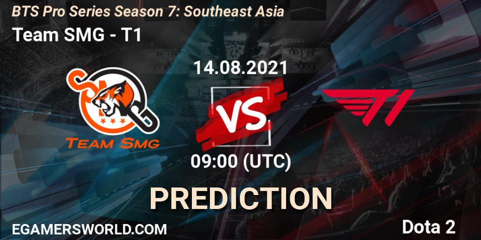 Team SMG vs T1: Match Prediction. 14.08.2021 at 08:49, Dota 2, BTS Pro Series Season 7: Southeast Asia