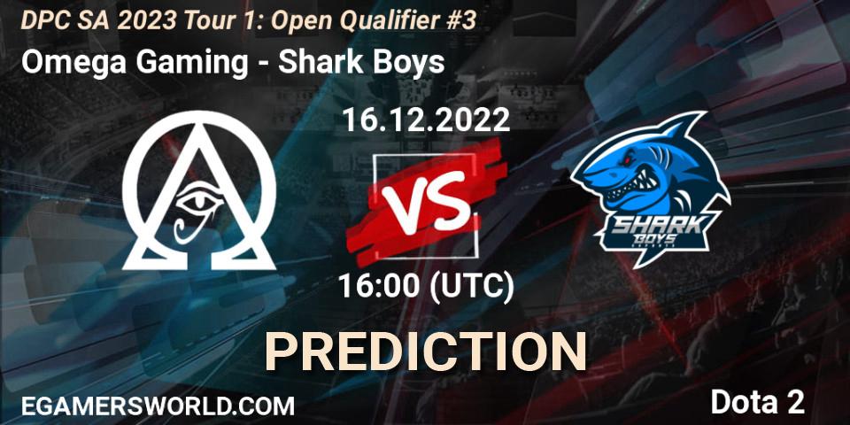 Omega Gaming vs Shark Boys: Match Prediction. 16.12.22, Dota 2, DPC SA 2023 Tour 1: Open Qualifier #3