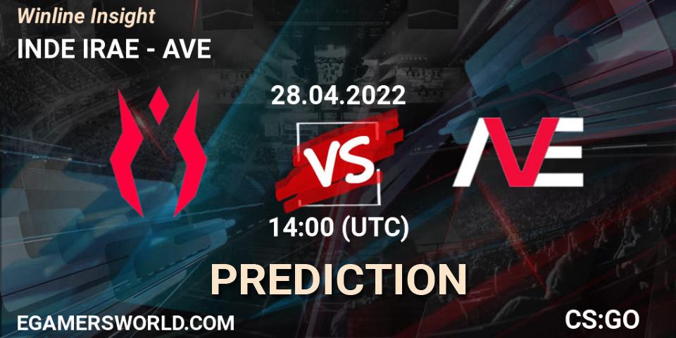 INDE IRAE vs AVE: Match Prediction. 28.04.2022 at 14:00, Counter-Strike (CS2), Winline Insight