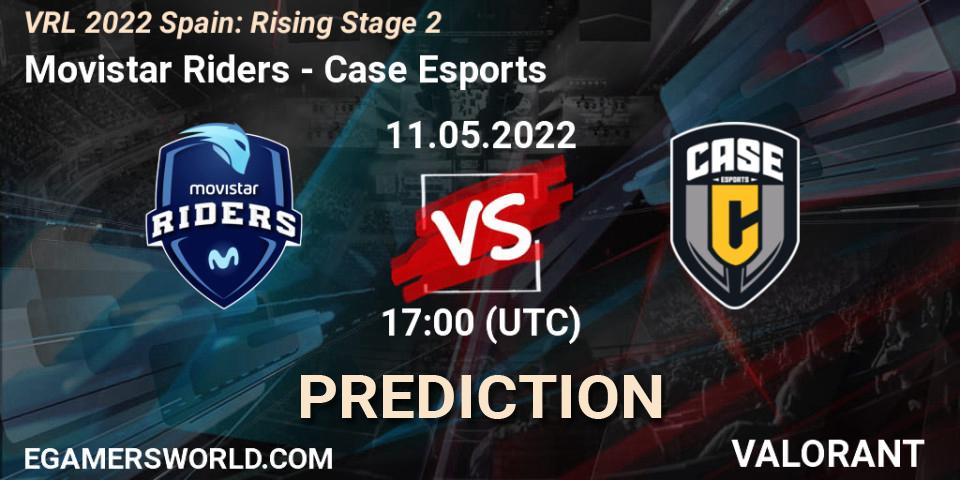 Movistar Riders vs Case Esports: Match Prediction. 11.05.2022 at 17:20, VALORANT, VRL 2022 Spain: Rising Stage 2