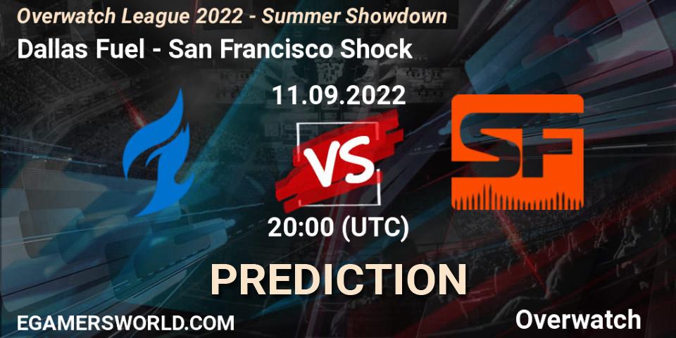 Dallas Fuel vs San Francisco Shock: Match Prediction. 11.09.2022 at 20:00, Overwatch, Overwatch League 2022 - Summer Showdown