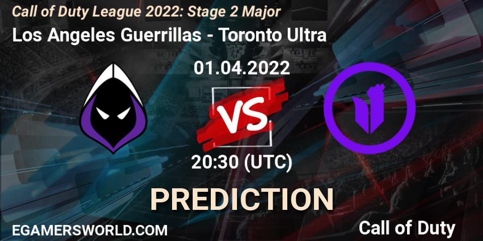 Los Angeles Guerrillas vs Toronto Ultra: Match Prediction. 01.04.22, Call of Duty, Call of Duty League 2022: Stage 2 Major