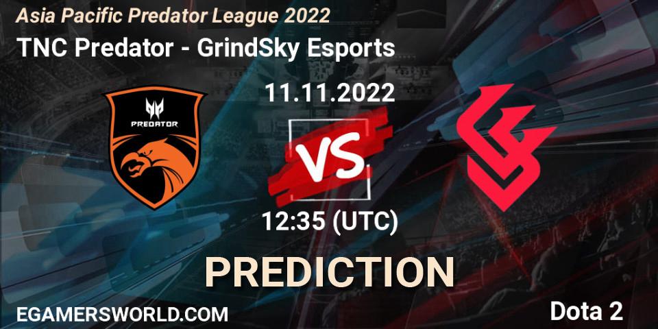 TNC Predator vs GrindSky Esports: Match Prediction. 11.11.22, Dota 2, Asia Pacific Predator League 2022