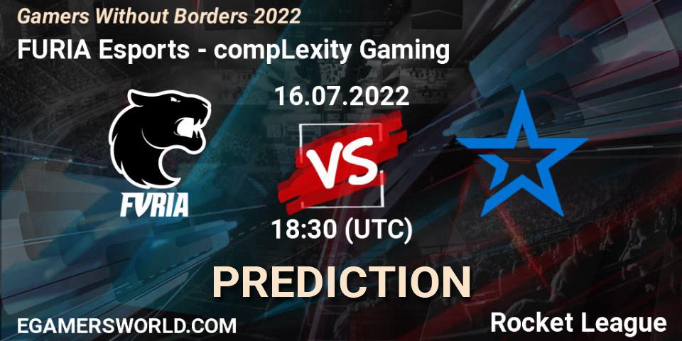 FURIA Esports vs compLexity Gaming: Match Prediction. 16.07.2022 at 18:30, Rocket League, Gamers Without Borders 2022