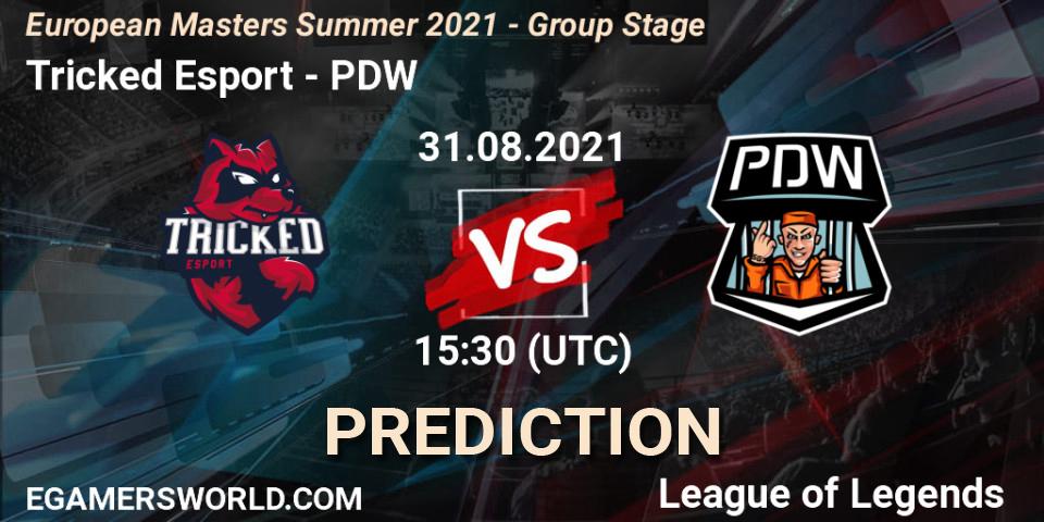 Tricked Esport vs PDW: Match Prediction. 31.08.2021 at 15:30, LoL, European Masters Summer 2021 - Group Stage