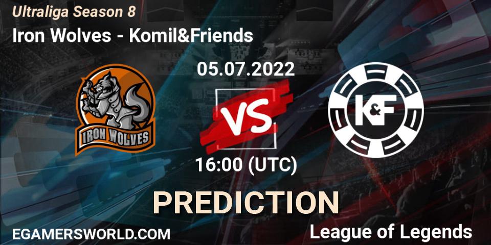 Iron Wolves vs Komil&Friends: Match Prediction. 05.07.2022 at 16:00, LoL, Ultraliga Season 8