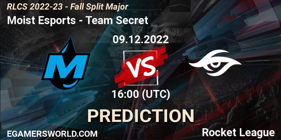 Moist Esports vs Team Secret: Match Prediction. 09.12.22, Rocket League, RLCS 2022-23 - Fall Split Major
