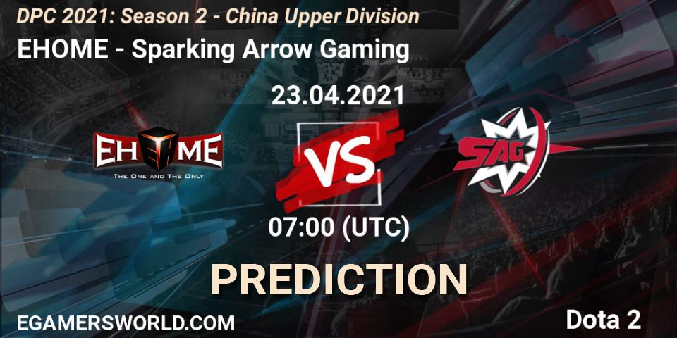 EHOME vs Sparking Arrow Gaming: Match Prediction. 23.04.2021 at 07:09, Dota 2, DPC 2021: Season 2 - China Upper Division