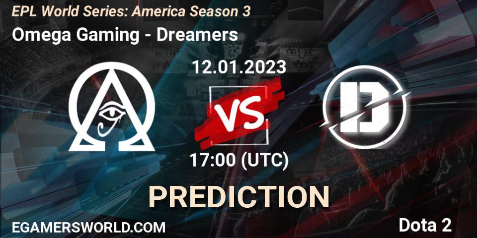 Omega Gaming vs Dreamers: Match Prediction. 12.01.2023 at 17:05, Dota 2, EPL World Series: America Season 3
