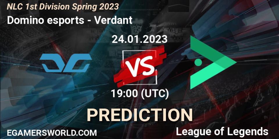 Domino esports vs Verdant: Match Prediction. 24.01.2023 at 19:00, LoL, NLC 1st Division Spring 2023