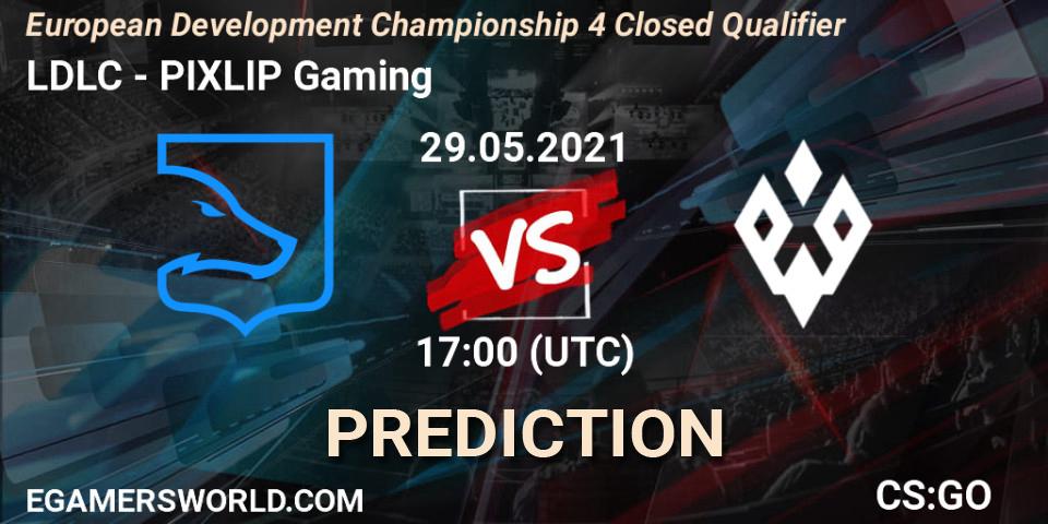 LDLC vs PIXLIP Gaming: Match Prediction. 29.05.2021 at 13:30, Counter-Strike (CS2), European Development Championship 4 Closed Qualifier