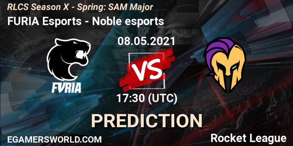 FURIA Esports vs Noble esports: Match Prediction. 08.05.2021 at 17:30, Rocket League, RLCS Season X - Spring: SAM Major