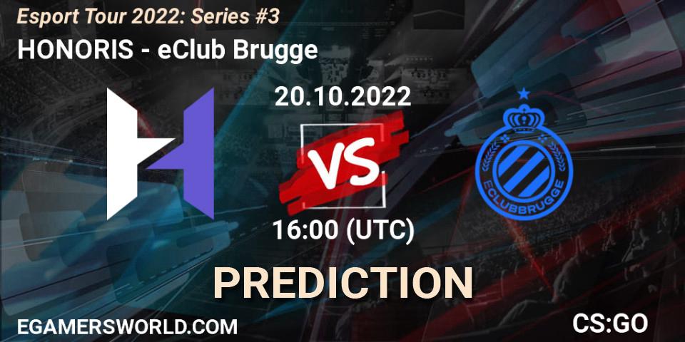 HONORIS vs eClub Brugge: Match Prediction. 20.10.22, CS2 (CS:GO), Esport Tour 2022: Series #3