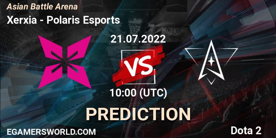 Xerxia vs Polaris Esports: Match Prediction. 21.07.22, Dota 2, Asian Battle Arena