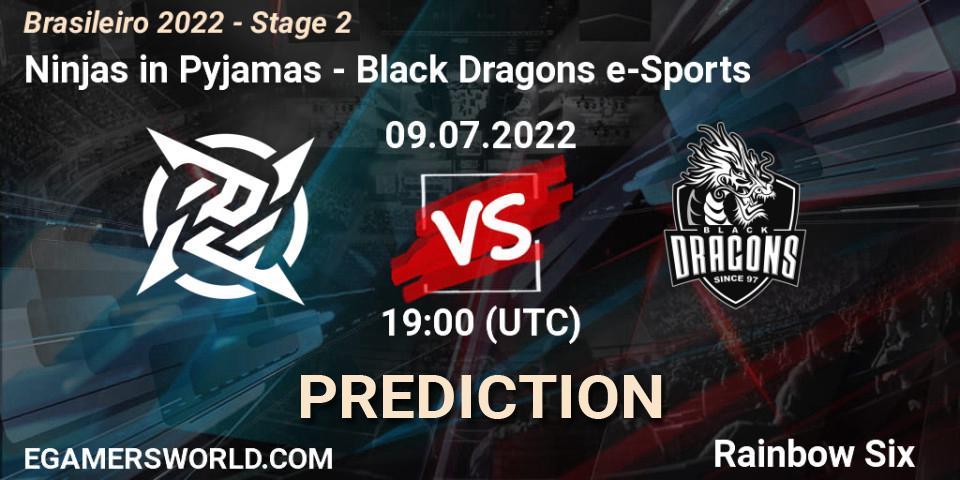 Ninjas in Pyjamas vs Black Dragons e-Sports: Match Prediction. 09.07.22, Rainbow Six, Brasileirão 2022 - Stage 2