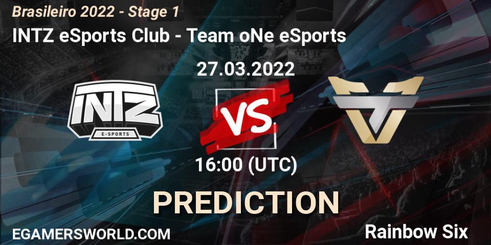 INTZ eSports Club vs Team oNe eSports: Match Prediction. 27.03.2022 at 16:00, Rainbow Six, Brasileirão 2022 - Stage 1