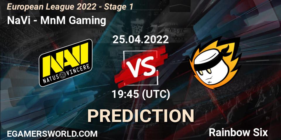 NaVi vs MnM Gaming: Match Prediction. 25.04.2022 at 21:00, Rainbow Six, European League 2022 - Stage 1