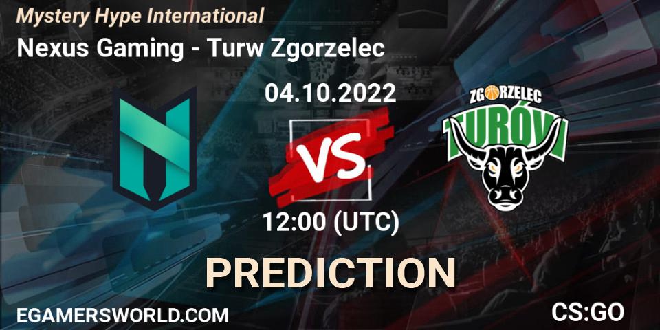 Nexus Gaming vs Turów Zgorzelec: Match Prediction. 04.10.2022 at 12:00, Counter-Strike (CS2), Mystery Hype International