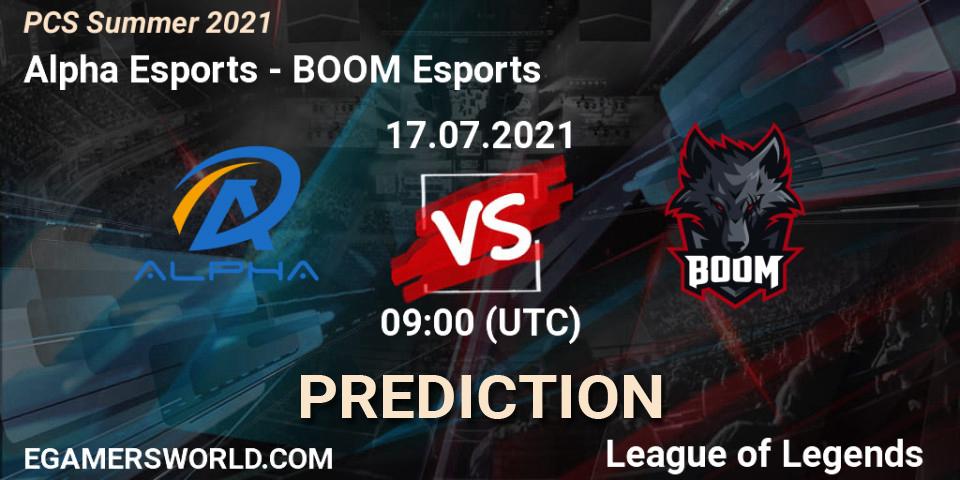 Alpha Esports vs BOOM Esports: Match Prediction. 17.07.2021 at 09:00, LoL, PCS Summer 2021
