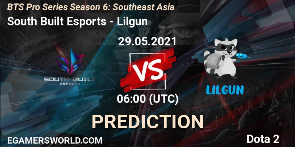 South Built Esports vs Lilgun: Match Prediction. 29.05.2021 at 06:00, Dota 2, BTS Pro Series Season 6: Southeast Asia
