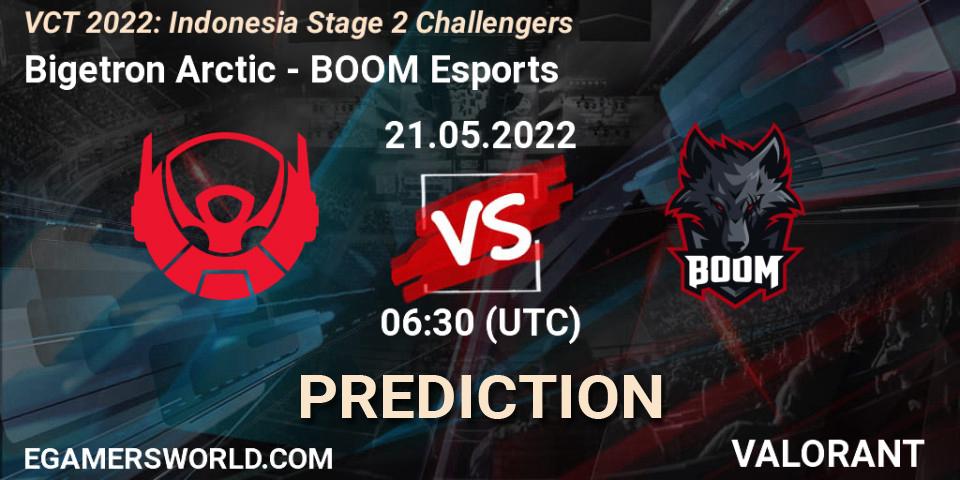 Bigetron Arctic vs BOOM Esports: Match Prediction. 21.05.2022 at 07:00, VALORANT, VCT 2022: Indonesia Stage 2 Challengers
