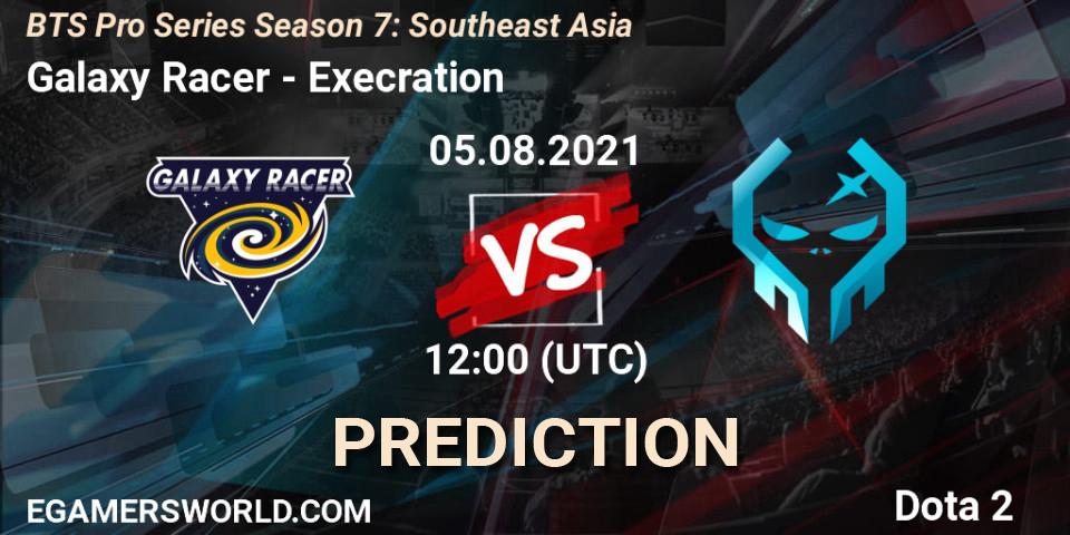 Galaxy Racer vs Execration: Match Prediction. 05.08.2021 at 13:02, Dota 2, BTS Pro Series Season 7: Southeast Asia
