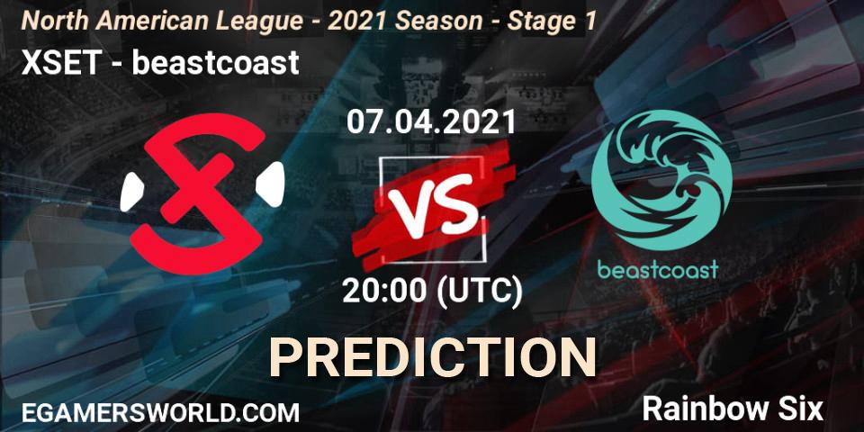 XSET vs beastcoast: Match Prediction. 07.04.2021 at 20:00, Rainbow Six, North American League - 2021 Season - Stage 1