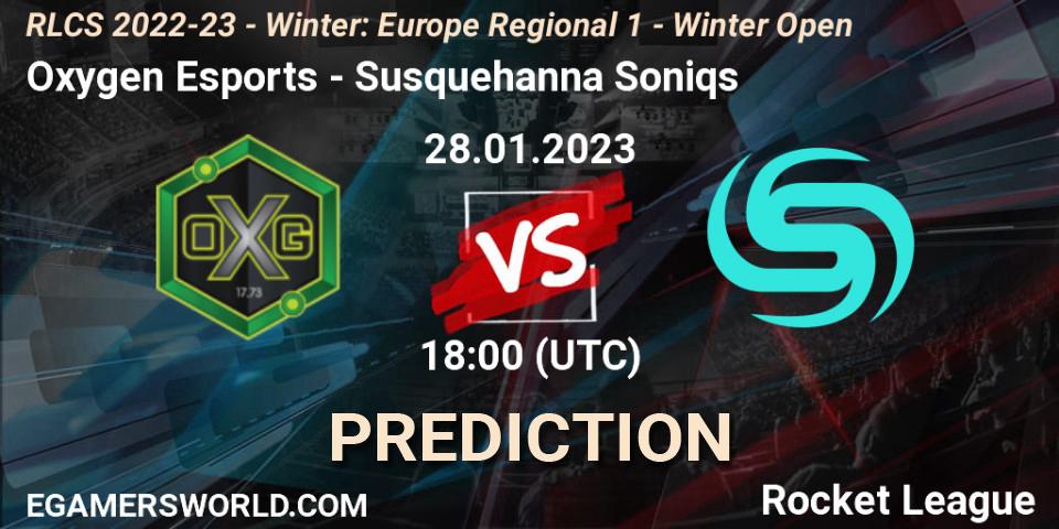 Oxygen Esports vs Susquehanna Soniqs: Match Prediction. 28.01.23, Rocket League, RLCS 2022-23 - Winter: Europe Regional 1 - Winter Open