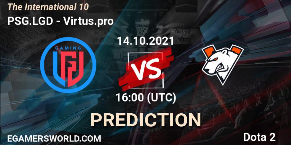 PSG.LGD vs Virtus.pro: Match Prediction. 14.10.21, Dota 2, The Internationa 2021
