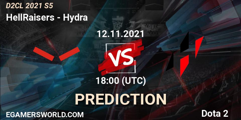 HellRaisers vs Hydra: Match Prediction. 12.11.21, Dota 2, Dota 2 Champions League 2021 Season 5